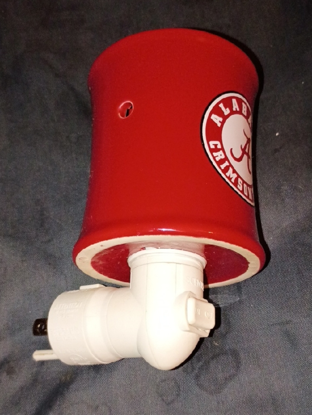Scentsy Alabama Crimson Tide Red Ceramic Wax Warmer/Night Light